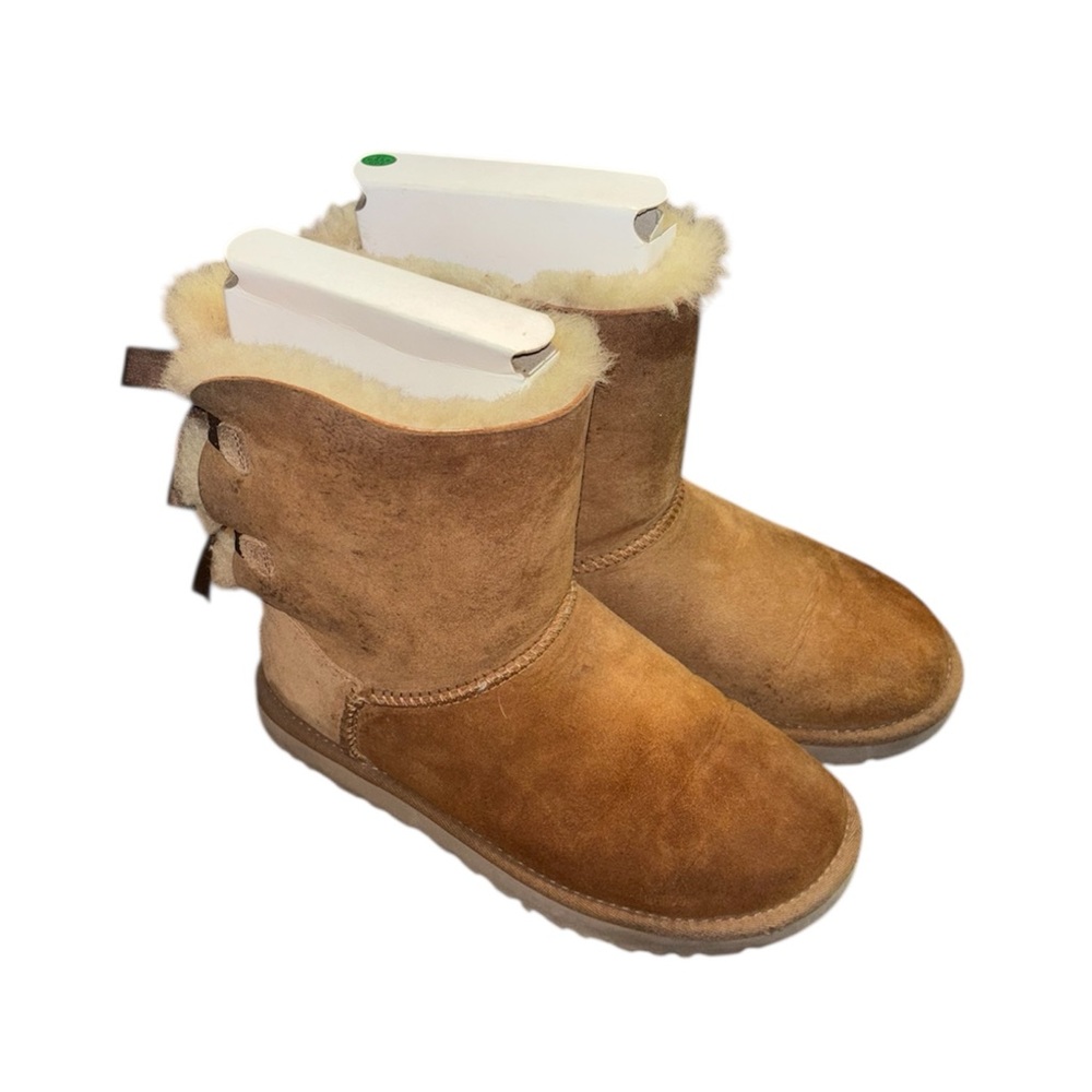 🤎Authentic Bailey Bow Uggs II “Chestnut” Women’s Size 8🤎 - Picture 6 of 13